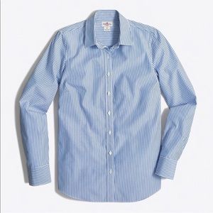 Haberdashery J. Crew Navy Blue& White Shirt